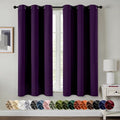 MIULEE Blackout Curtains for Bedroom 2 Panel 40 x 54 Inch Long Royal Purple | by MIULEE