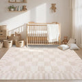 GarveeHome Checkered Rug 3x5 Area Rugs by GarveeHome