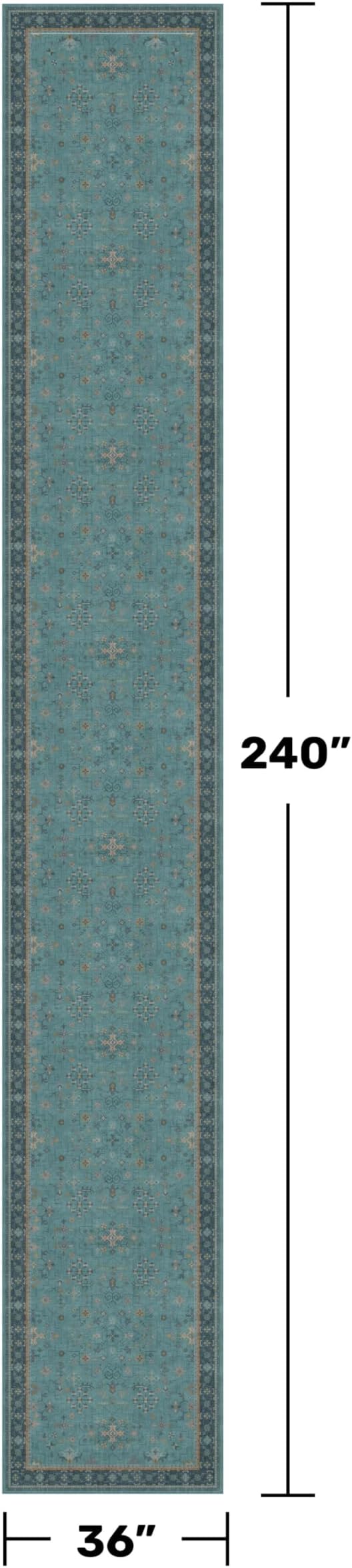 Boho 3x20 Extra Long Hallway Runner Rug - Image 2