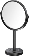 Gatco 1386MX Latitude II Makeup Mirror, Matte Black | Counter Top Makeup Mirror, 3X Magnification, Rotates 360 Degrees