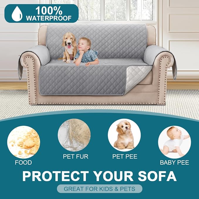 Turquoize 100% Waterproof Couch Cover Sofa Covers - Image 2