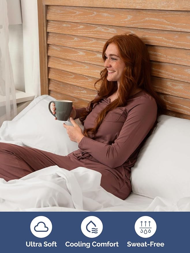 Extra Deep Twin XL Sheet Set - 4 Piece Breathable & Cooling Sheets - Hotel Luxury Bed Sheets Set - Easy Fit - Soft, Wrinkle Free & Comfy Sheets Set - Antique White Sheet Set with Extra Deep Pockets