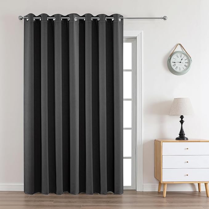 Joydeco Blackout Curtains 95 Inches Long 1 Panel, Thermal Insulated Long by JOYDECO