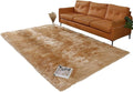 linmopm Faux Fur Rug Sheepskin Shag Fluffy Fuzzy 6x9 ft Beige Rugs by Limopmfauxfurproducts