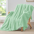 BEDELITE Ribbed Fleece Throw Blanket by BEDELITE