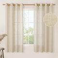 60 Inch Semi Sheer Linen Curtains by LAMIT
