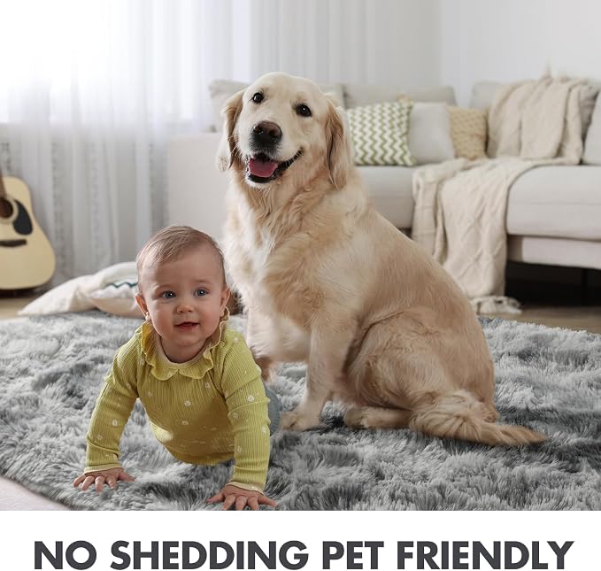 10x14 Ft Extra Large Shag Rugs for Living Room, Ultra Soft Fluffy Furry Area - Image 4