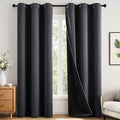 MIULEE Grey 100% Blackout Curtains by MIULEE