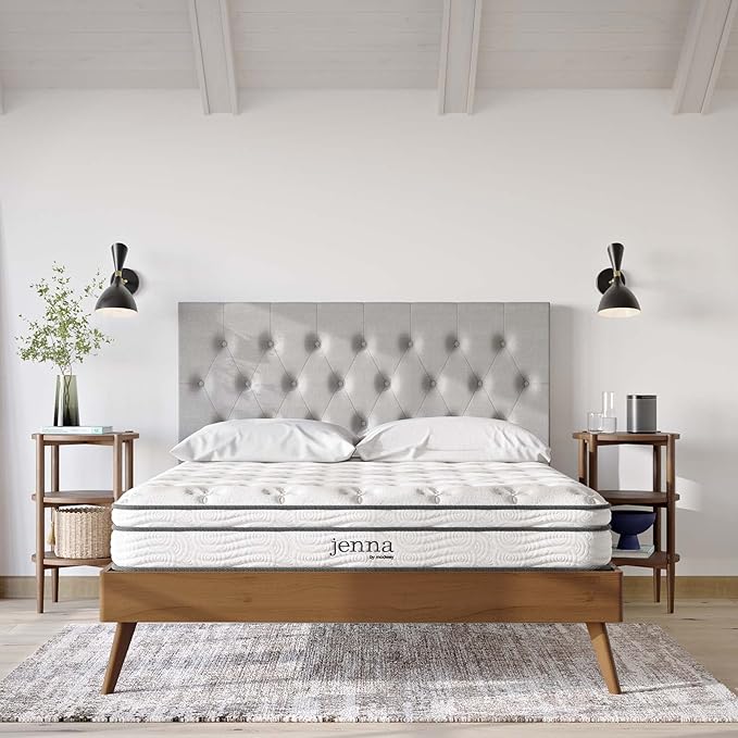Modway Jenna 8” Innerspring and Memory Foam King Mattress With Individually Encased Coils