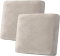 H.VERSAILTEX Velvet Stretch Couch Cushion Cover Plush Cushion Slipcover by HVERSAILTEX
