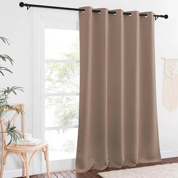 NICETOWN Sliding Door Window Treatment Blackout Patio Door Curtain Panels by NICETOWN