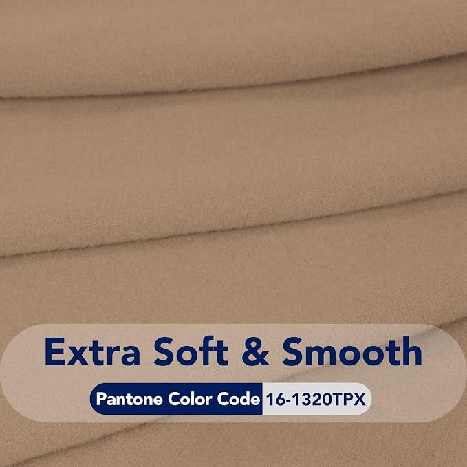 PureFit Stretch Couch Covers for Sofa 4 Seater Slipcovers Camel | 1-Piece Sofa - Image 5