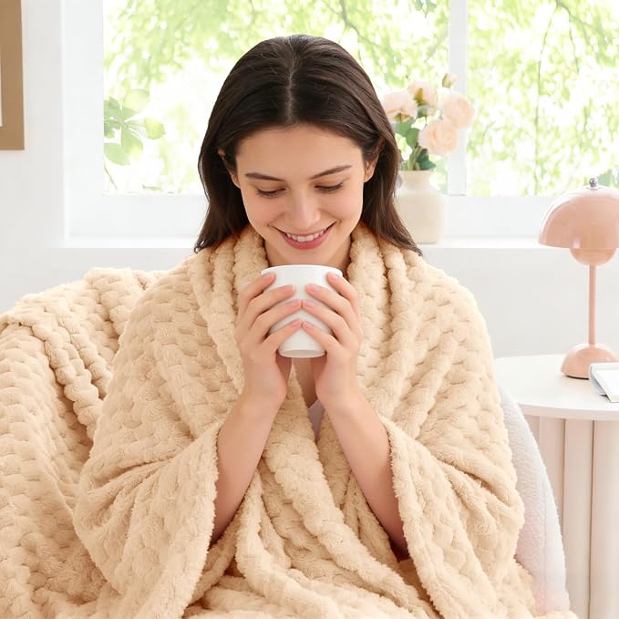 BEDELITE Blush Sand Twin Blanket - Image 4