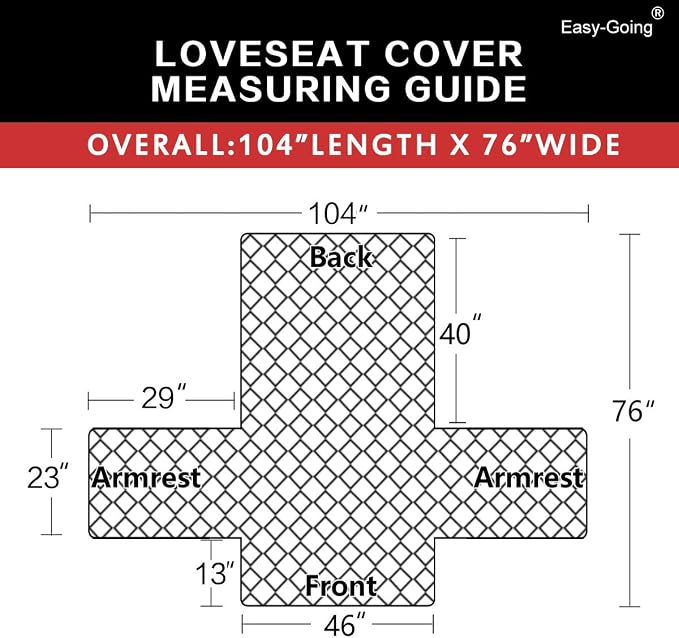 Easy-Going Reversible Couch Cover, 2 Cushion Sofa, Slipcover - Image 6