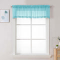 Chyhomenyc Sheer Valances for Windows, Light Filtering Small Window Curtains by Chyhomenyc