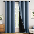 MIULEE Stone Blue Blackout Curtains by MIULEE