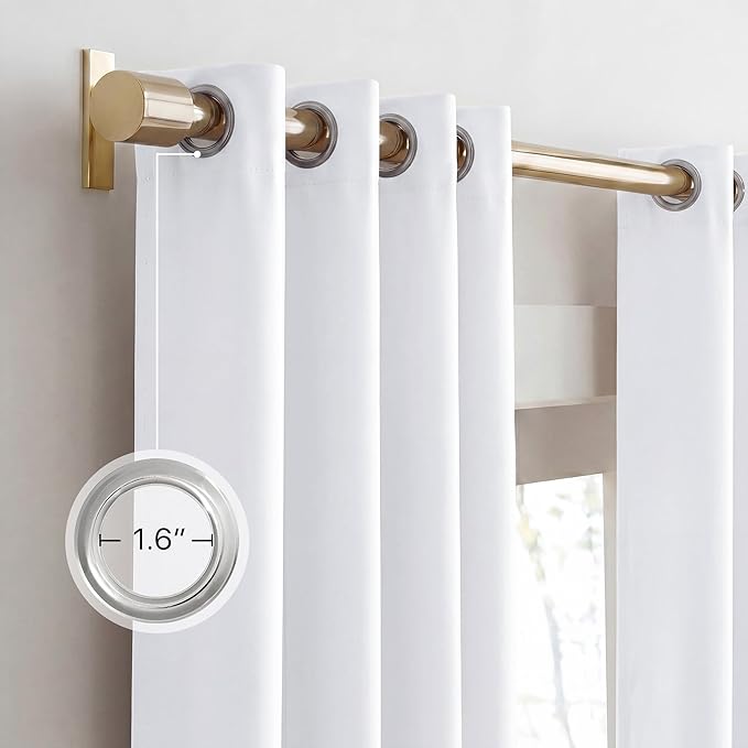 NICETOWN 100% Blackout Window Curtain Panels, Cold and Full Light Blocking - Image 6