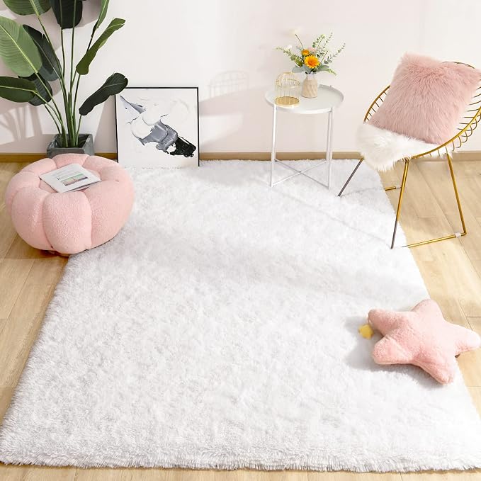Chicrug Soft Area Rugs for Bedroom Living Room Plush Fluffy Rug 9x12 | Shag - Image 6