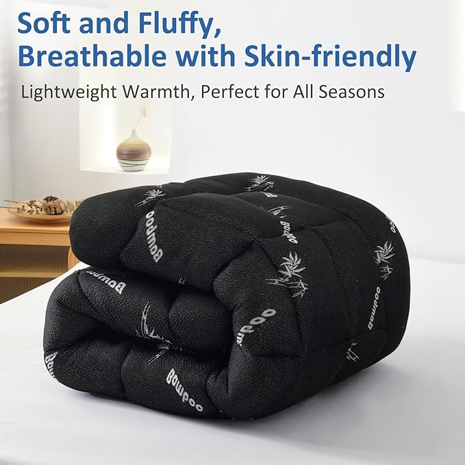 Favorland Mattress Topper Full Size - Cooling Extra Thick Breathable Viscose Made from Bamboo Mattress pad - Soft Quilted Fitted Mattress Cover with 900 GSM Down Alternative Fill (8-21”Deep Pocket)