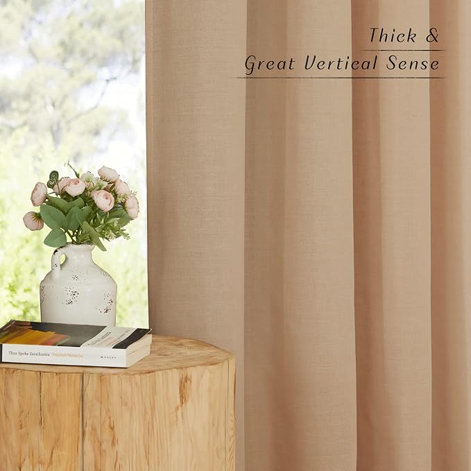 NICETOWN Linen Curtains 96 inches Long - Image 5