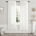 Ivory Semi Sheer Curtains 72 Inches Long 2 Panels Set by Nanspring
