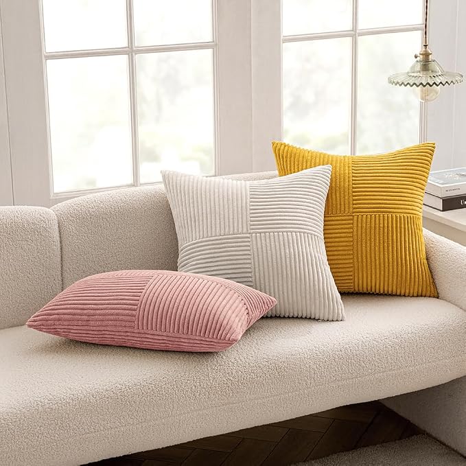 MIULEE Blush Pink Decorative Throw Pillow Covers - Image 5