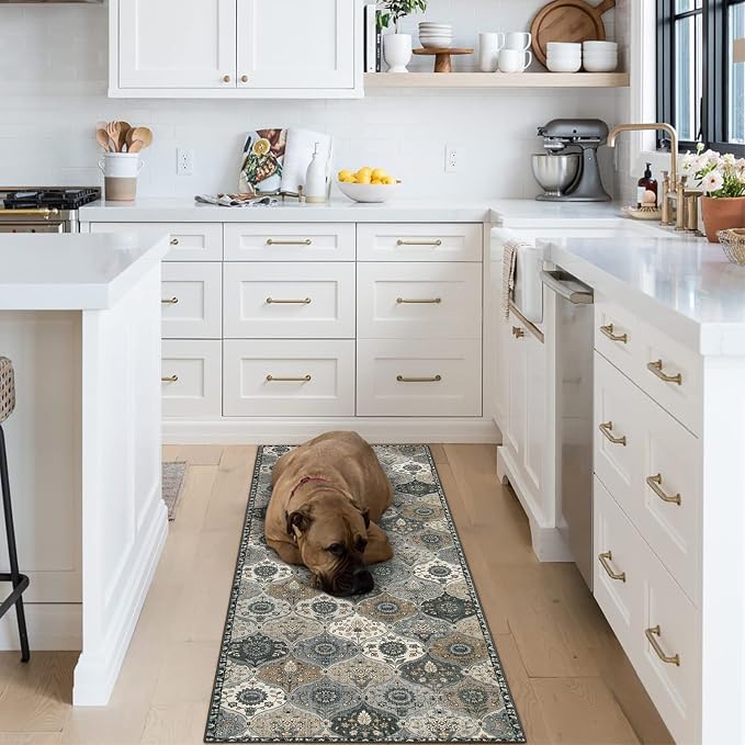Lahome Moroccan Washable Runner Rug, 2x6 Soft Kitchen Runner Rug Non Slip | - Image 5