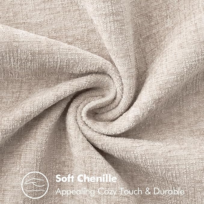 MIULEE Decorative Couch Throw Pillow Covers 20x20 Inch Taupe 2 Pack | Farmhouse - Image 3