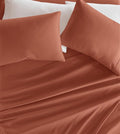 Linen Market Bed Sheets for Queen Size Bed (Clay) - Sleep Better Than Ever with These Soft and Cooling Queen Sheets - Deep Pocket Fits 16" Thick Beds - 4 Piece Queen Sheet Set