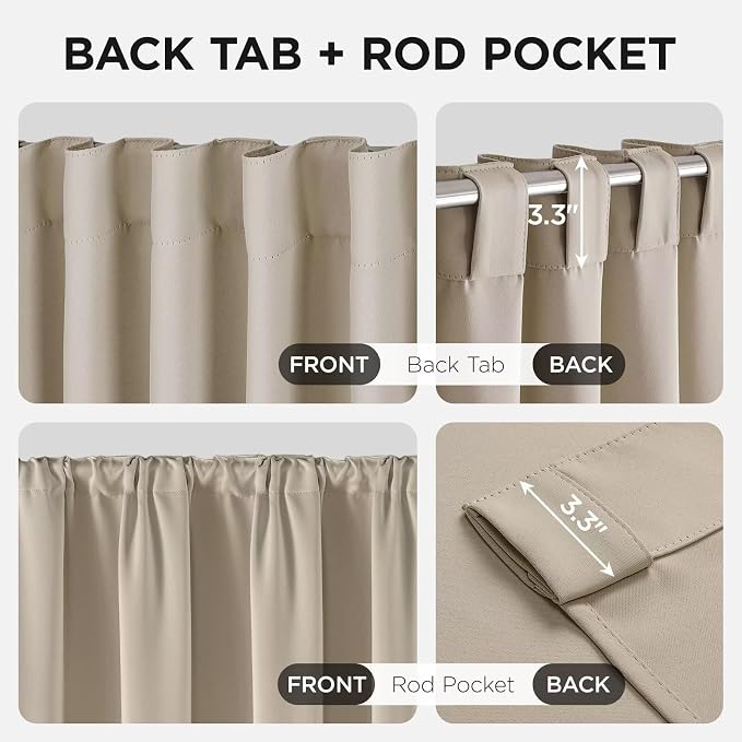 Joydeco 90 Inch Blackout Curtains - Image 3