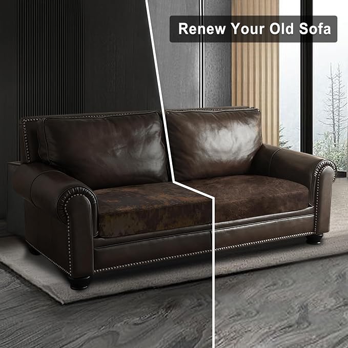 ANARACHON Leather Look Couch Cushion Covers Sofa Seat Slipcovers Sets Couches - Image 7
