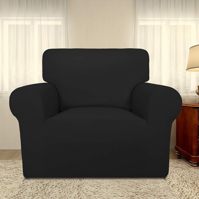 PureFit Super Stretch Chair Covers Fleece Couch Covers - Image 2