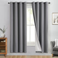Yakamok Grey 100% Blackout Curtain Panels 72 inches, 2 Panels | Blackout by Yakamok