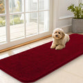 OLANLY Dog Door Mat for Muddy Paws 59x20, Super Absorbent Chenille Mud Mat | Red by OLANLY