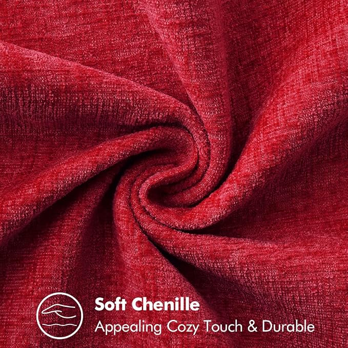 MIULEE Decorative Couch Throw Pillow Covers 20x20 Inch Red 2 Pack | Summer - Image 7