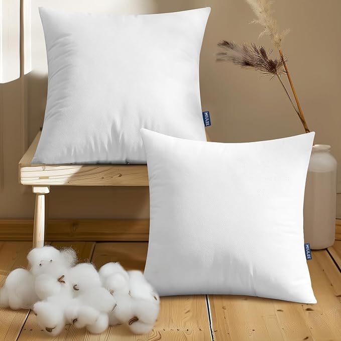 MIULEE Pillow Insert 18x18 Inch Set of 2, Decorative Throw Pillow Inserts | - Image 8