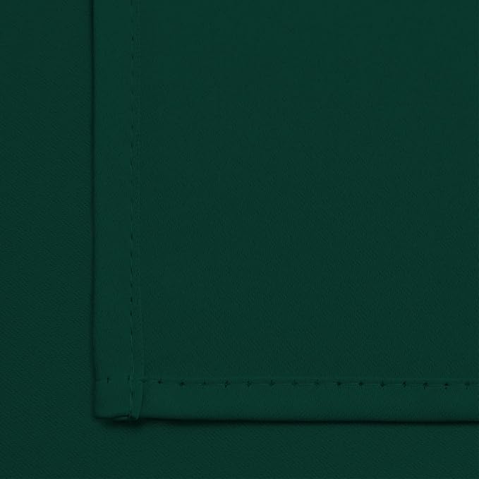 Yakamok Room Darkening Curtains 52x90 inch Length Dark Green-Living Room | 2 - Image 6