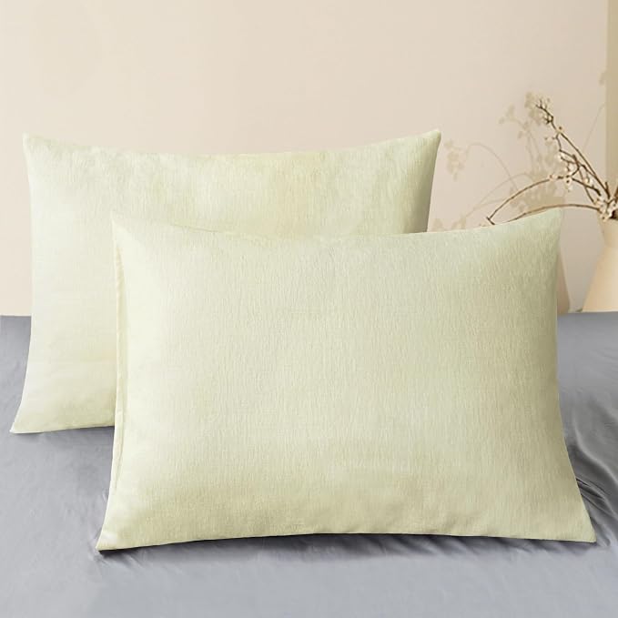CaliTime Decorative Standard Throw Pillow Covers 26 X 20 Inches Beige | Pack of by CaliTime