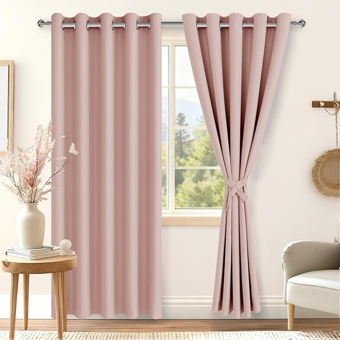Blackout Curtains for Bedroom, 60 x 84 Inches Long, 2 Panels | Thermal Insulated - Image 8