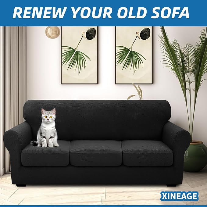 XINEAGE 2026 New 4 Pieces Extra Large Couch Covers - Image 4