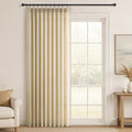 Topfinel 108 Inch Curtains 1 Panels Set, One Packs Pinch Pleat Back Tab Linen by Topfinel