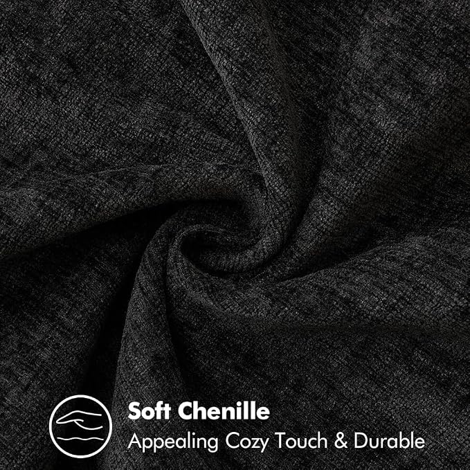 MIULEE Decorative Couch Throw Pillow Covers 20x20 Inch Black 2 Pack | Halloween - Image 4