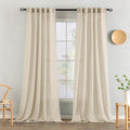 MIULEE Linen Curtains 52x90 Inch Length 2 Panels by MIULEE