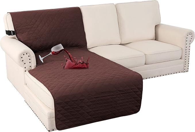 Turquoize 100% Waterproof Sofa Covers Chaise Lounge L Shape Sofa Protector by Turquoize