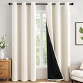 MIULEE Cream 100% Blackout Curtains by MIULEE