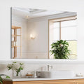 Frameless Mirror for Bathroom Vanity,20x30in Wall Mounted Mirrors for Over Sink Decorative Rectangular Frameless Mirror,With Polished Edge,Hangs Horizontally Or Vertically,Entryways,Room,Shatterproof