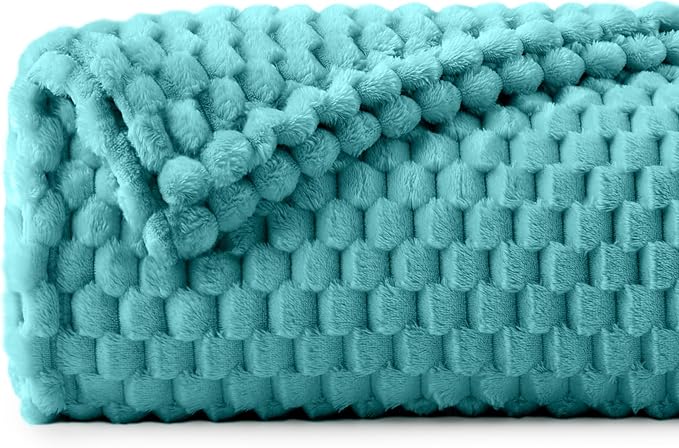 BEDELITE Teal Twin Blanket for Couch, Soft Cozy Gifts for Women, 60 * 80 | 3D by BEDELITE