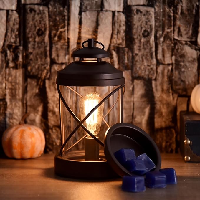 Wax Melt Warmer,Edison Light Bulb Candle Wax Burner,Electric Wax Warmer,Wax Warmer for Scented Wax,Candle Wax Warmer for Home Office Gifts & Decor