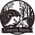 Custom Hedgehog Metal Sign, Personalized Hedgehog Metal Wall Art,Hedgehog Lovers Gift Metal Kid Room Decor,Personalized Hedgehog Lover Name Sign,Kid Nursery Decoration (Hedgehog C)