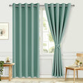 Blackout Curtains for Bedroom, Sage Green, 60 x 84 Inch, 2 Panels | Thermal by Hiasan
